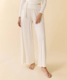  SMOCK ELASTIC WAIST MAXI PALAZZO