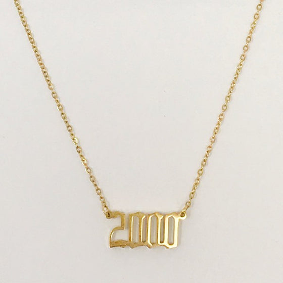 Birth Year Necklace