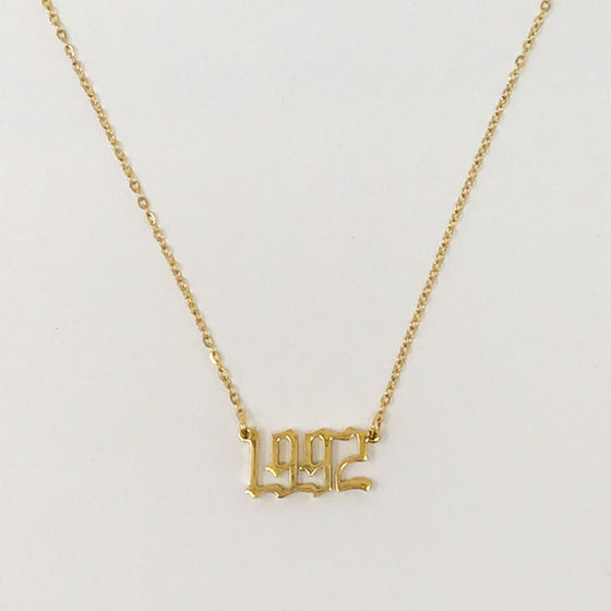 Birth Year Necklace