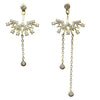 14K Gold Snow Sparkly Zircon Earring