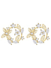 14K Gold Vermeil Flower Earring