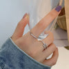 S925 Sterling Silver Sparkly Zircon Stackable Ring