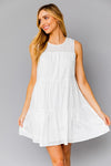 Sleeveless Tiered Mini Dress