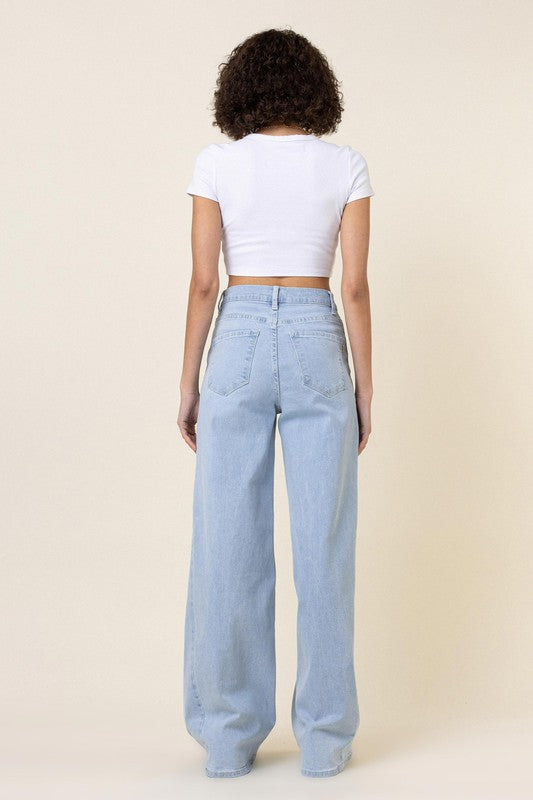 Low Rider Wide Leg Jeans