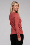 Viscose Round Neck Basic Sweater