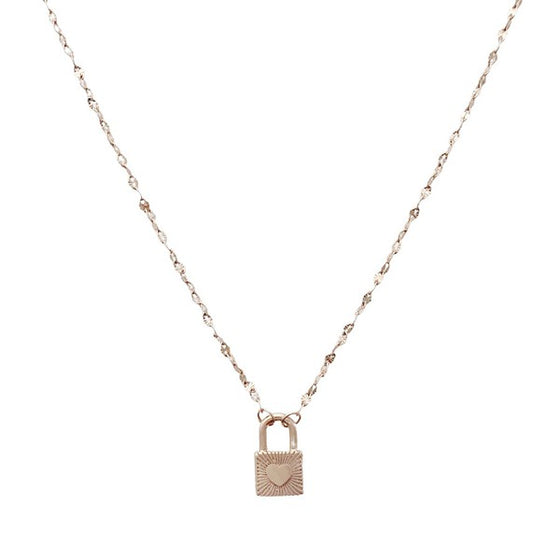 Love Locked Padlock Necklace