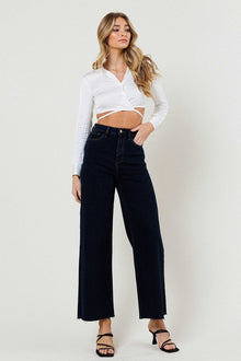  High Waisted Wide Leg Jeans