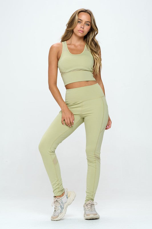 Two Piece Activewear Set Cut Out Detail