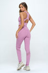 Two-Piece Activewear Set Cut Out Detail