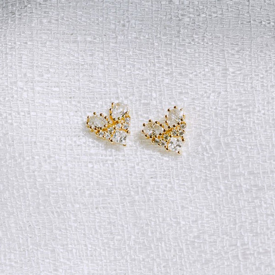 925 Sterling Silver Simple Love Earring