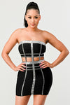 Connect the Beads Tube Bandage Dress