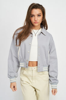  COLLARED BOMBER JACKET