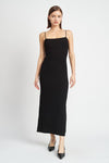 MAXI KNIT RIB DRESS