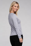 Viscose Round Neck Basic Sweater