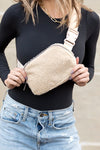 Lola Boucle Sherpa Sling/Belt Bag