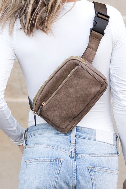 Vegan Leather Everywhere Sling Belt Bag