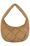 Ecostitch Puffy Woven Hobo Shoulder Bag