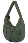 Ecostitch Puffy Woven Hobo Shoulder Bag