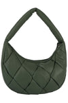 Ecostitch Puffy Woven Hobo Shoulder Bag