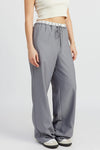 DOUBLE WAIST STRAIGHT LEG PANTS