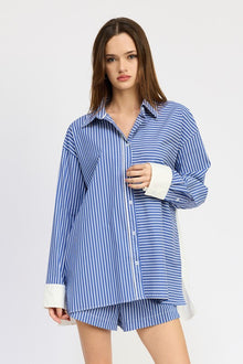  OVERSIZED STRIPED SHIRT