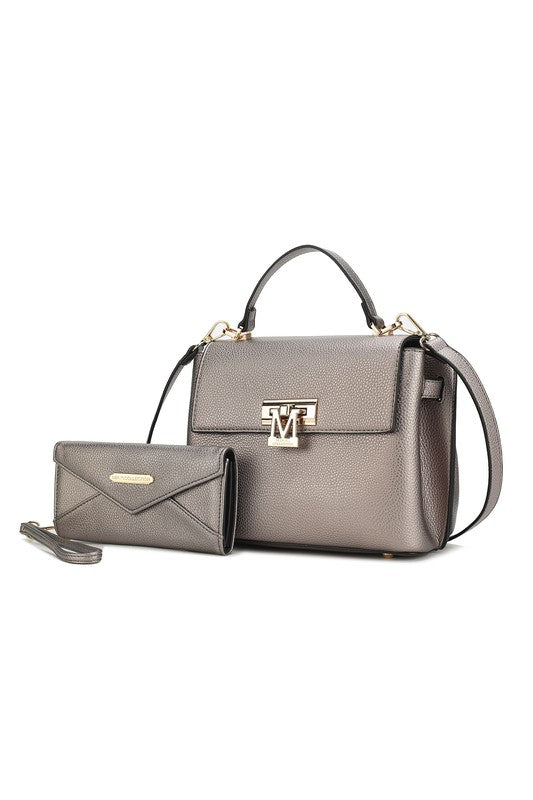 Hadley Satchel Bag with Wristlet