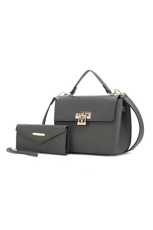 Hadley Satchel Bag with Wristlet