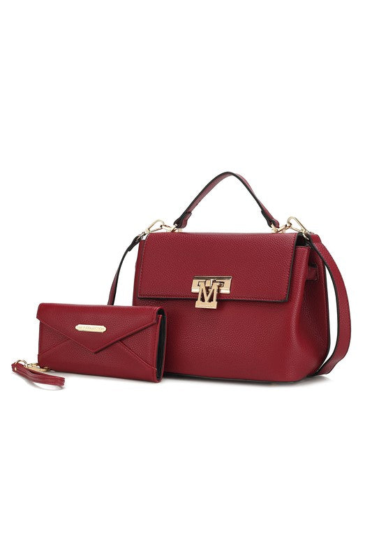 Hadley Satchel Bag with Wristlet