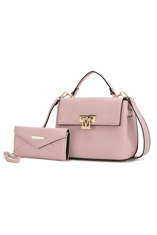 Hadley Satchel Bag with Wristlet