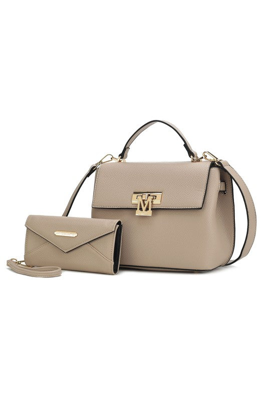 Hadley Satchel Bag with Wristlet