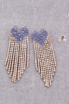 HEART TASSEL EARRINGS