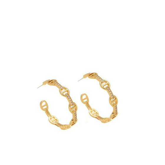 Zircon Hoop Earring