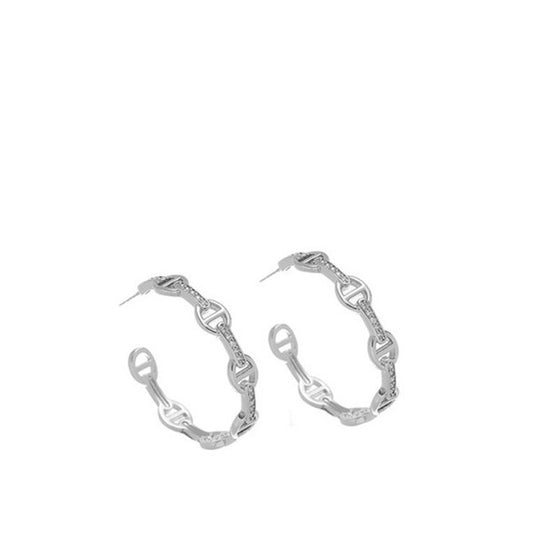 Zircon Hoop Earring