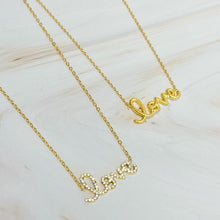  Lovely Love Necklace - Paved