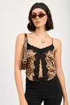 LACE TRIM FLYAWAY TOP