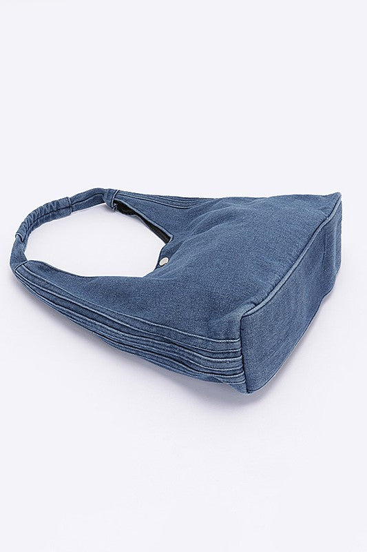 Denim Oversize Hobo Bag