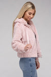 Fluffy Zip-Up Teddy Hoodie