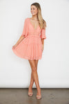 Flutter Sleeved Mini Dress