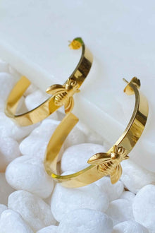  Bee Lovely Hoop Earrings