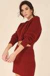 Ribbed Knit Crop Top and Skirt Set