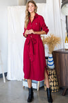 Button Down Shirt Long Dress