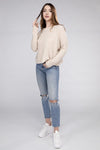 Ribbed Dolman Long Sleeve Sweater