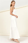 Tiered Maxi Dress With Crisscross Back