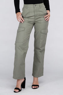  Everyday Wear Elastic-Waist Cargo Pants