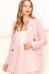 Sugarplum Long Sleeve Double Breasted Blazer