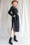 Button Down Shirt Long Dress