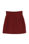 Ribbed Knit Crop Top and Skirt Set
