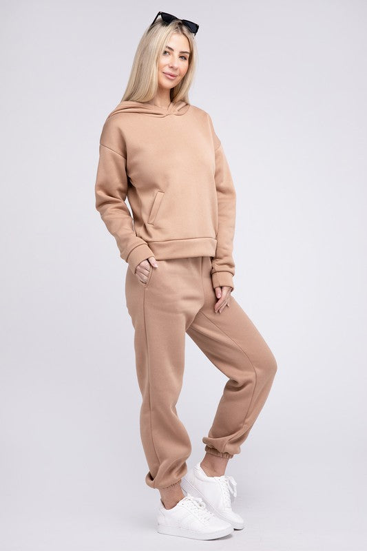 Drop Shoulder Hoodie and Pants