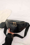 PU Leather Sling Bag with Small Purse