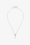 Rose Gold-Plated Pendant Necklace in 925 Sterling Silver 18K